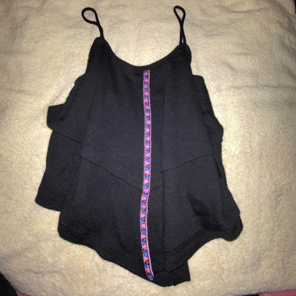 Flowy black tank
